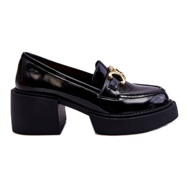 S.Barski Fashionabla pumps med massiva klackar svart Imani