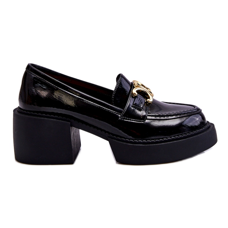 S.Barski Fashionabla pumps med massiva klackar svart Imani