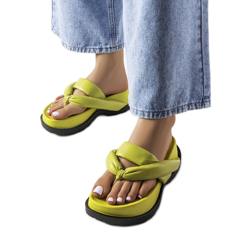 Gröna platåsandaler från Lachapelle