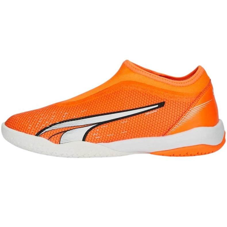 Puma Ultra Match Ll It + Mid Jr 107232 01 fotbollsskor orange apelsiner och röda