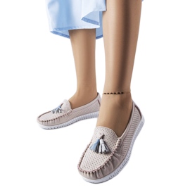 Maryville rosa läder loafers