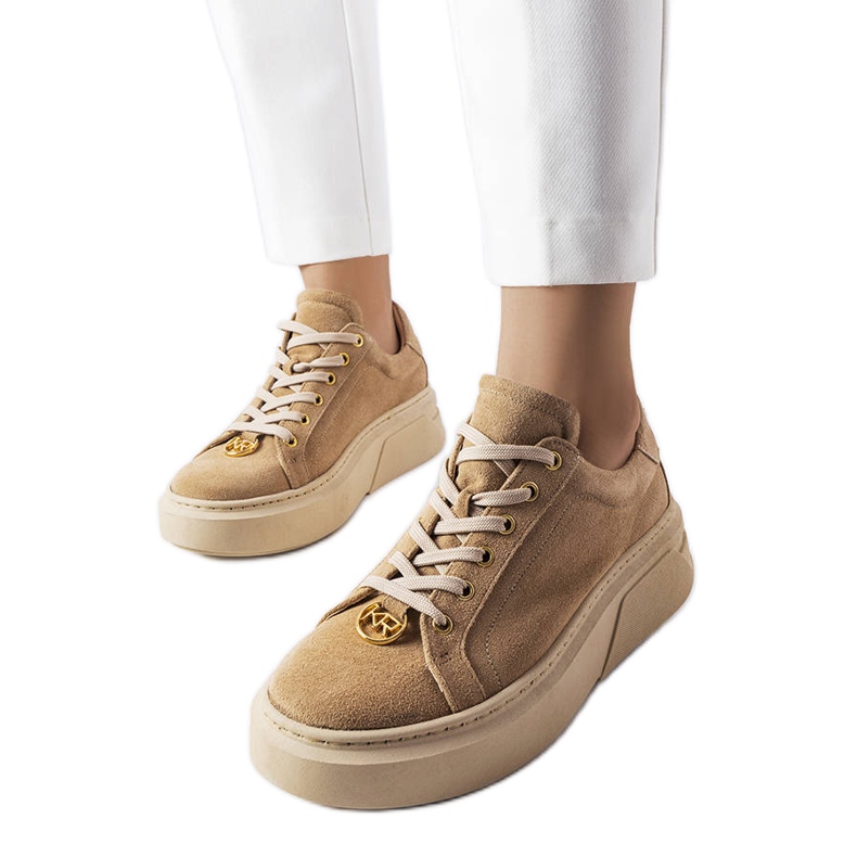 Karino beige mockaskor