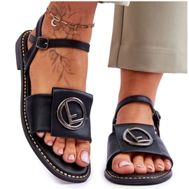 Klassiska sandaler dam S.Barski KV-2775-45 Svart