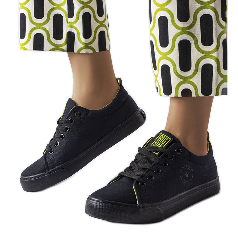 Big Star LL274247 sneakers i svart tyg