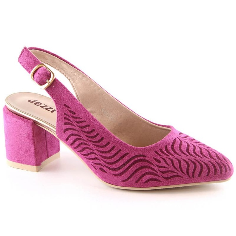 Sandaler med mockaklack Jezzi W RMR2263-4 fuchsia rosa