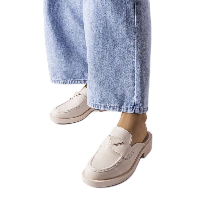 Berkshire beige rutschkanor med stängd tå