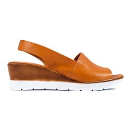 W. Potocki Kilsandaler för kvinnor brun Potocki