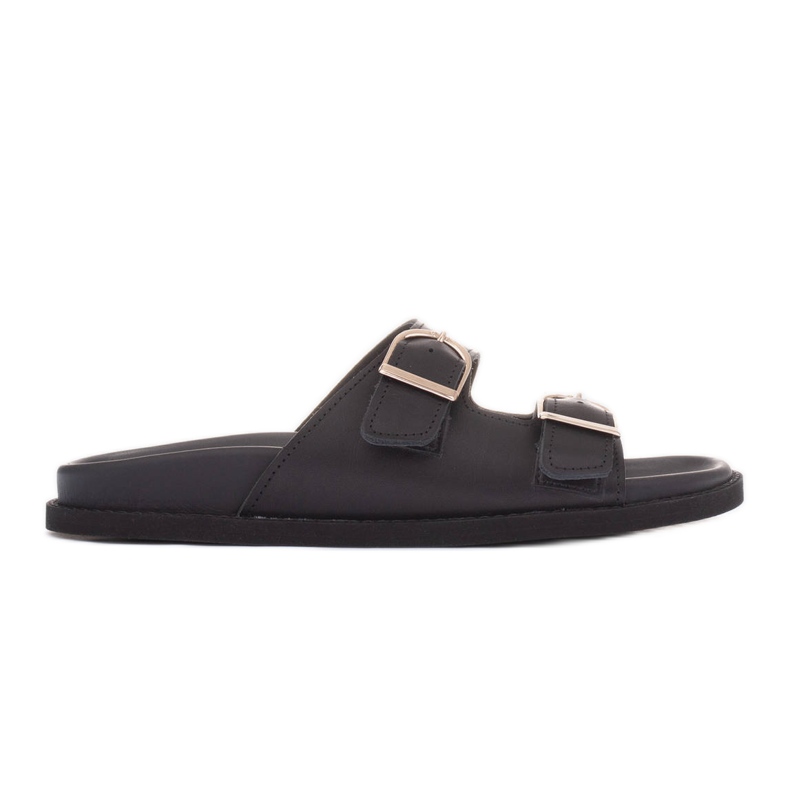 Marco Shoes Tofflor med spännen svart