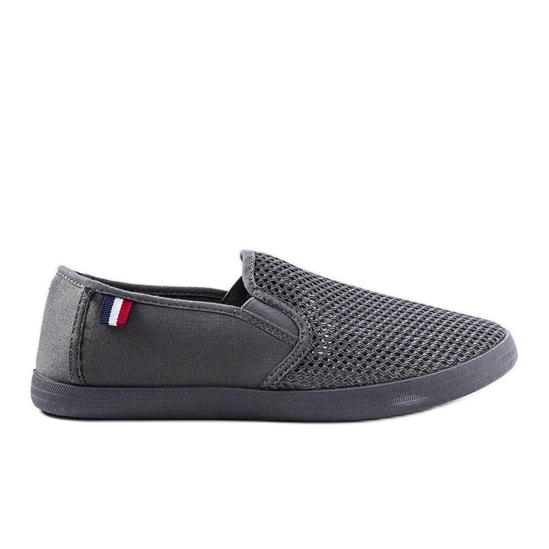 Grå genombrutna sneakers för män från Garibaldi