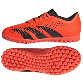 Adidas Predator Accuracy.4 GW7086 fotbollsskor orange apelsiner och röda