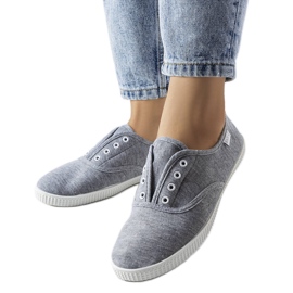 Gråa slip-on sneakers från Florala