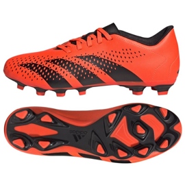 Adidas Predator Accuracy.4 Fg M GW4603 fotbollsskor orange apelsiner och röda