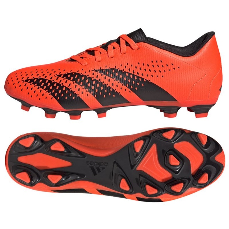 Adidas Predator Accuracy.4 Fg M GW4603 fotbollsskor orange apelsiner och röda