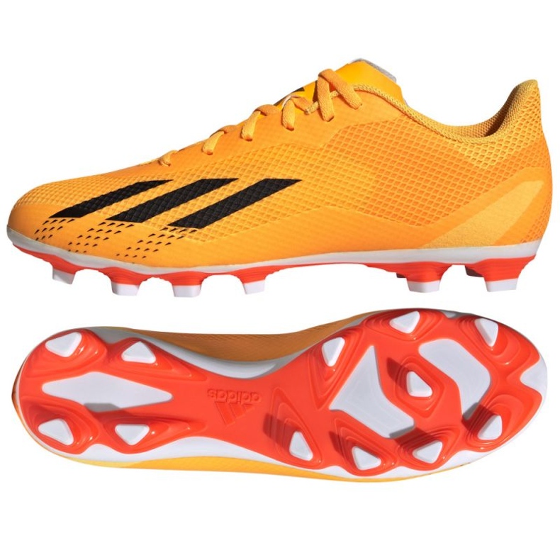 Adidas X Speedportal.4 Fg M GZ2460 fotbollsskor orange apelsiner och röda