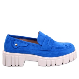 Plattform loafers Chandra Blue blå