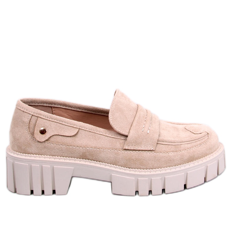 Plattform loafers från Chandra Beige