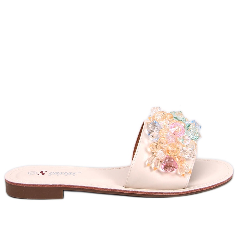 Estrada Beige reglage med färgglada stenar