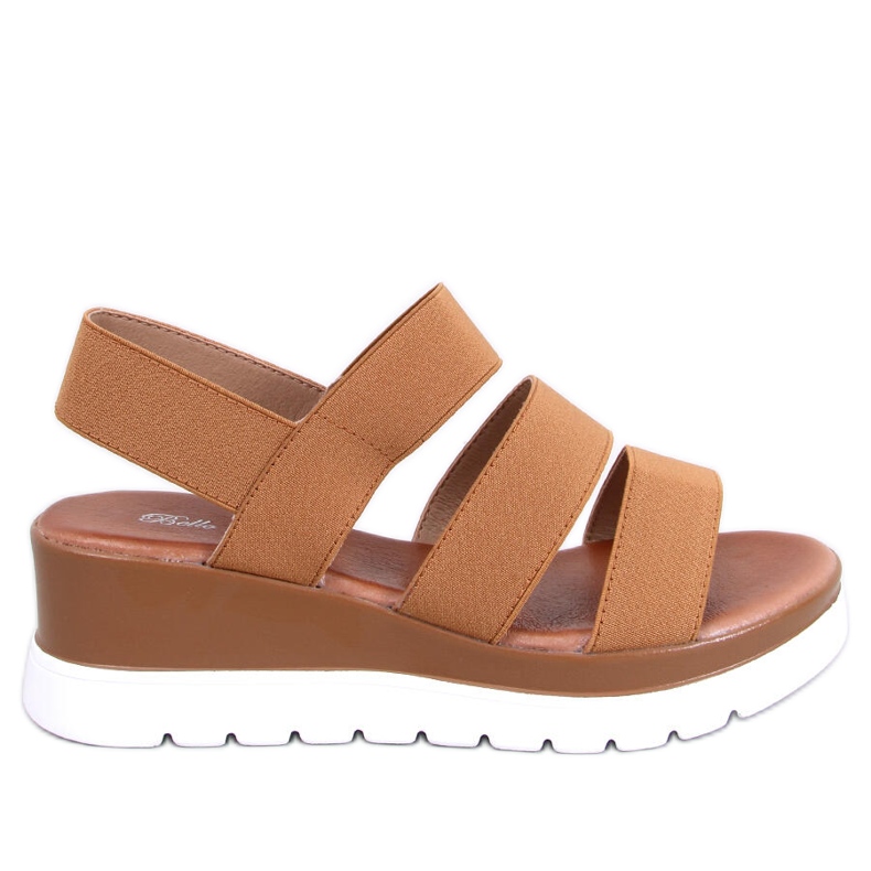 Cregger Camel wedge sandaler brun