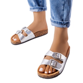 Cincinna silver korksula sliders silver-