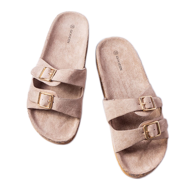 Bruna mulor med korksula från Cincinna