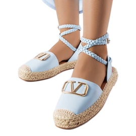 Blå espadrillor med snörning från Parent