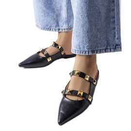 Svarta spetsiga sandaler från Ruckman