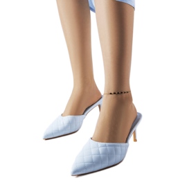 Blå quiltade flipflops från Lambert