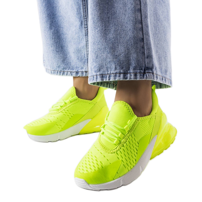 Court gröna neon sport sneakers
