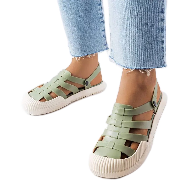 BM Kantongröna gummisandaler