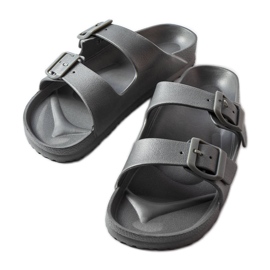 Grå gummireglage med spännen från Eugene