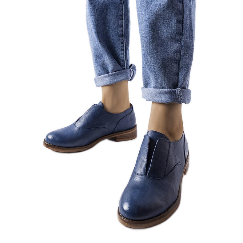 Blå LS5379 Taupe skor