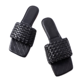 Bladguld svarta vävda diabilder