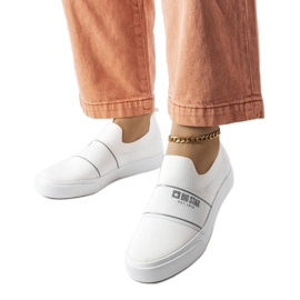 Big Star vita sneakers för kvinnor JJ274092