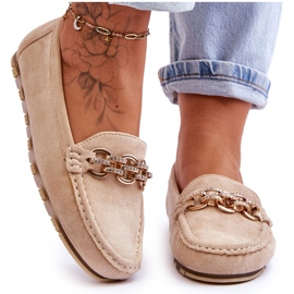 Loafers i mocka för kvinnor Beige Sorento