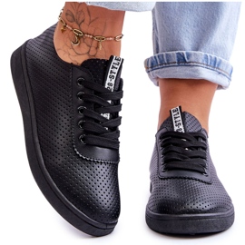 Genombrutna Sneakers Sneakers för kvinnor Svart Carinel vit