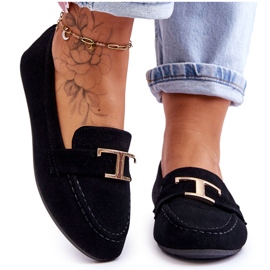 Svarta Carly Classic Slip On Loafers