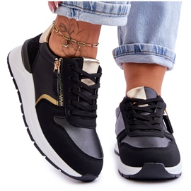 PG1 Damsportskor med dragkedja Svart Larisa