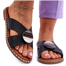 Vinceza Svarta Kenley platta klackar för kvinnor