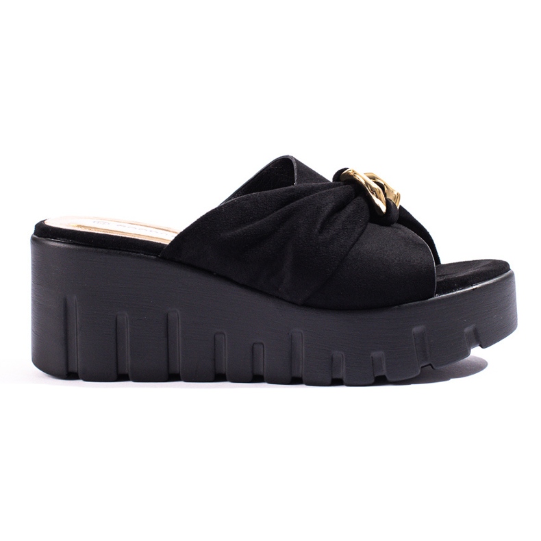 Svarta sandaler med hög kil från Shelovet