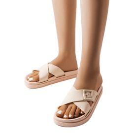 Beige gummispänne från Pauline