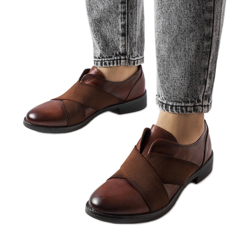 Beige brogues LS5379 Taupe brun