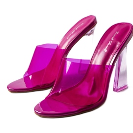 Rosa transparenta sliders från Clichy