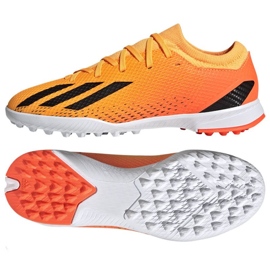 Adidas X Speedportal.3 Tf Jr GZ2467 fotbollsskor orange apelsiner och röda