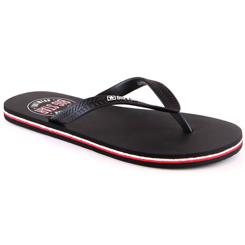 Herrflipflops svart Big Star JJ174536