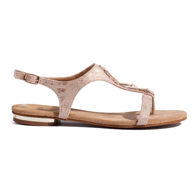 Shelovet rosa platta sandaler