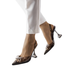 Svarta transparenta pumps från Girard