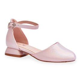 Barnsandaler På Låg Klack Rosa Nelly