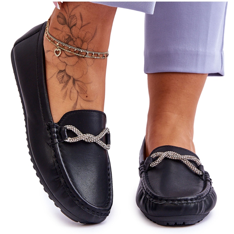 FC3 Slip-On Loafers för kvinnor med glitterutsmyckning Black This Moment svart