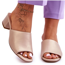 Eleganta Smooth Tofflor Sergio Leone KL317 Beige