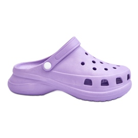 PG2 Crocs Foam Mules Med Chunky Sulor Lila Katniss violett